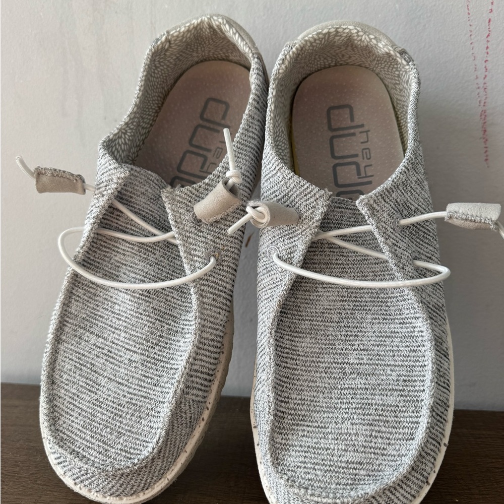 Hey Dude Light Gray Slip-On Shoes